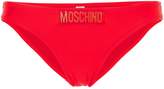 Thumbnail for your product : Moschino wave detail logo bikini