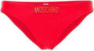 Moschino wave detail logo bikini