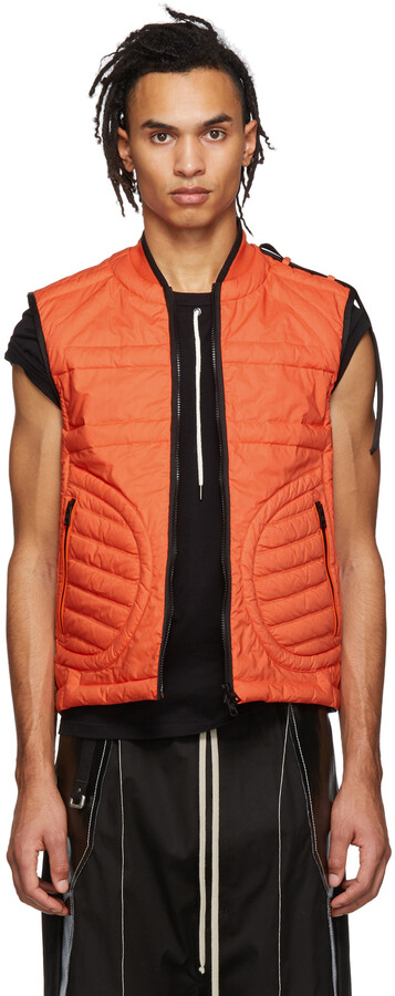 MONCLER GENIUS Moncler Genius 5 Moncler Orange Down Huff Vest - ShopStyle  Outerwear