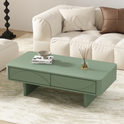 Manhattan Comfort Ella 2 Drawer Coffee Table