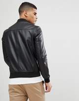 Thumbnail for your product : Selected Leather Bomber