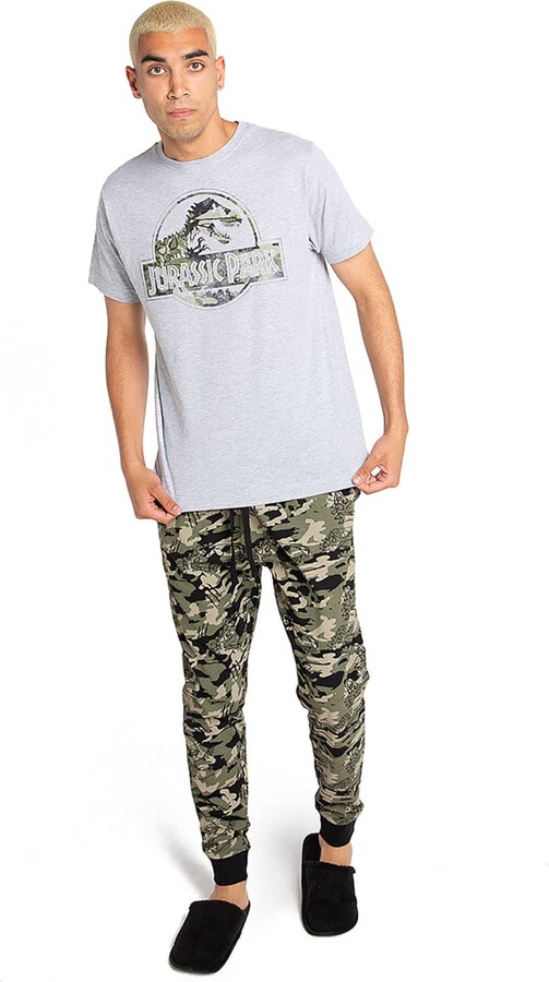 Jurassic Park Men's CAMO Pajama Set ShopStyle Pyjamas