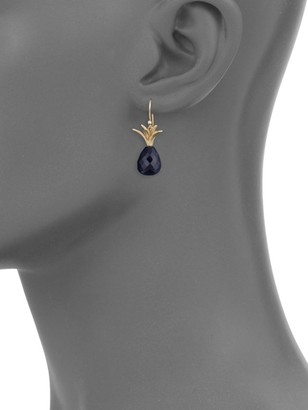 Annette Ferdinandsen Black Onyx & 18K Yellow Gold Earrings