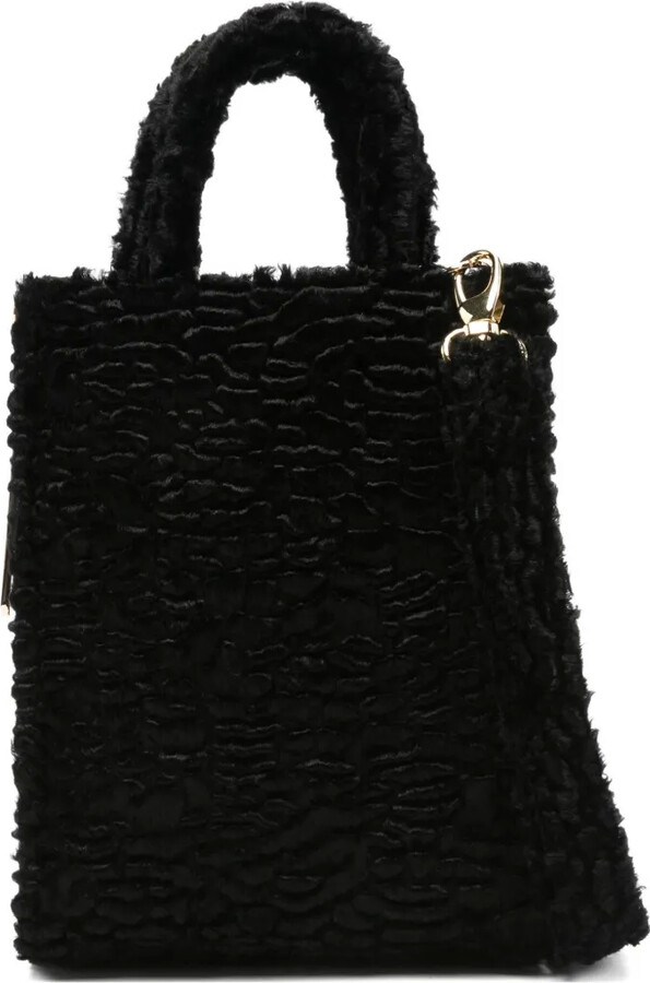 la milanesa Faux-Fur Double-Handle Tote Bag