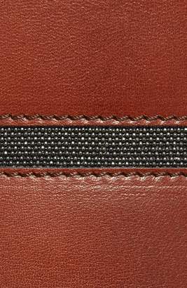 Brunello Cucinelli Monili Bead Leather Corset Belt