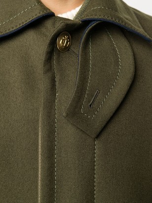 Sacai Long Sleeve Layered Coat