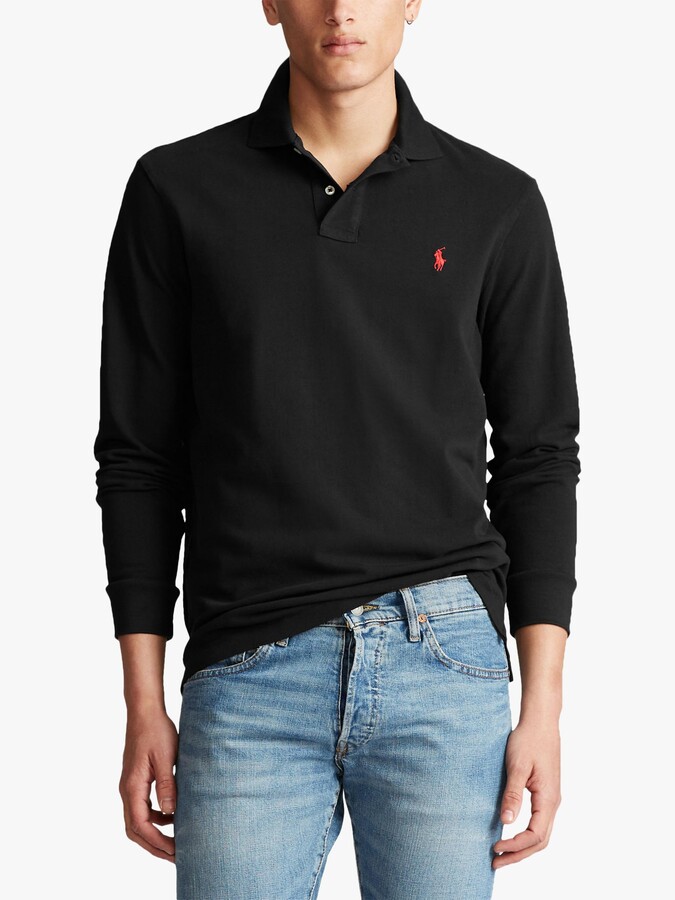 custom long sleeve polos