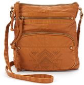 Thumbnail for your product : Mudd Topaz Embroidered Crossbody Bag