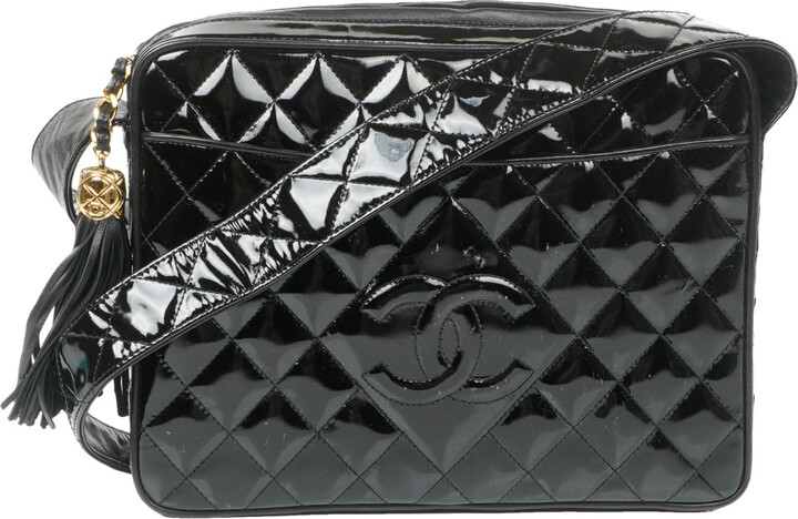 Chanel Camera patent leather crossbody bag - ShopStyle