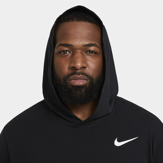 Nike Men's Dri-FIT Short-Sleeve Training Hoodie in Black - ShopStyle