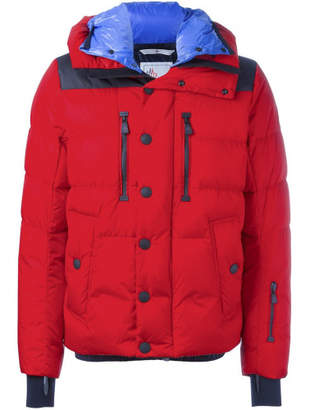 Moncler Grenoble Hooded Padded Jacket - Red - Size 4 Grenoble