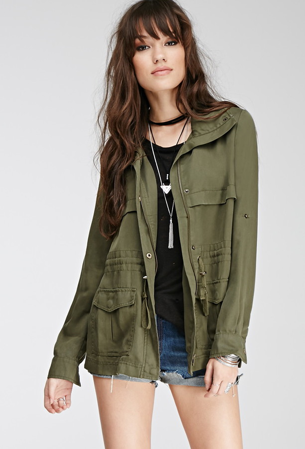 Forever 21 classic utility jacket - ShopStyle Clothes and Shoes