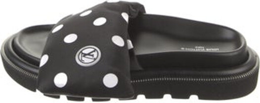 Louis Vuitton Vegan Leather Slides - Black Sandals, Shoes - LOU772921