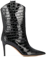 Thumbnail for your product : Alexandre Vauthier Wayne 85mm crocodile-effect ankle boots