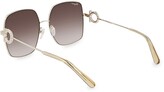 Thumbnail for your product : Ferragamo Gancini 59MM Square Sunglasses