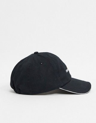Fred Perry graphic cap in black
