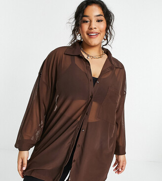 Plus Size Mesh Top | Shop the world's largest collection of fashion |  ShopStyle UK
