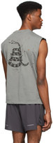 Thumbnail for your product : Satisfy Grey Moth Eaten U.S.A. Tour Muscle T-Shirt