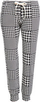 Thumbnail for your product : Monrow Supersoft Fleece Houndstooth Girlfriend Sweats
