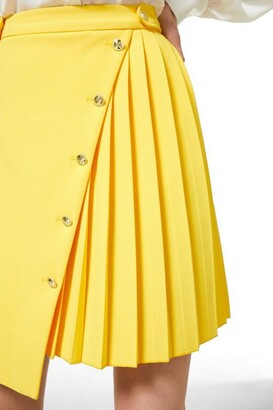 Karen Millen Compact Stretch Multi Button Skirt
