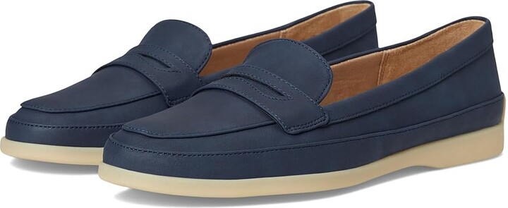 LifeStride Malta Women's Flat Shoes Lux Navy : 7 W (C), Leather/Textile
