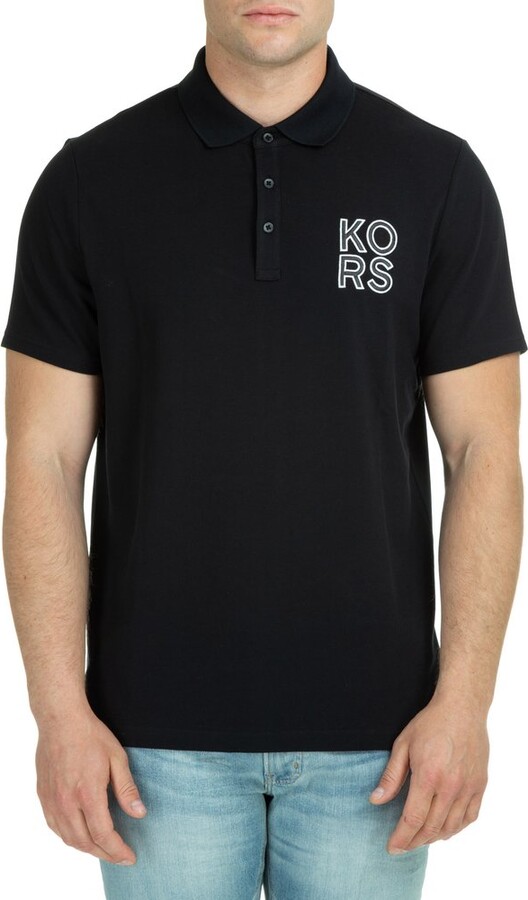 Michael Kors Black Men's Polos | ShopStyle