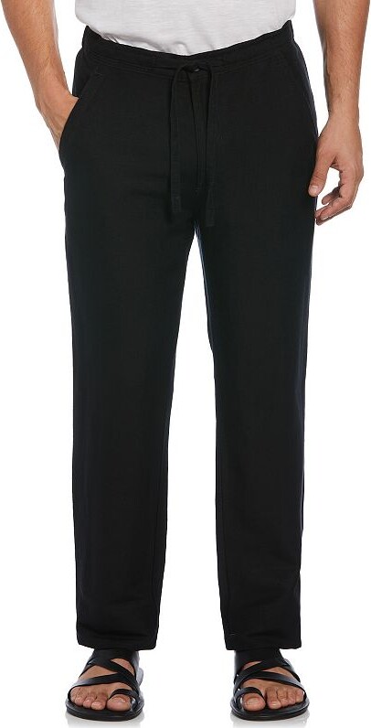 Cubavera Men's Linen Blend Drawstring Pants