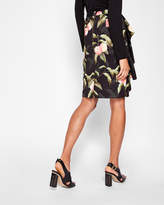 Thumbnail for your product : Ted Baker BLAYYKE Peach Blossom ruffle midi skirt