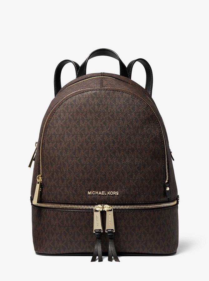 michael kors brown mini backpack