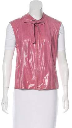 Chanel Embossed Leather Vest