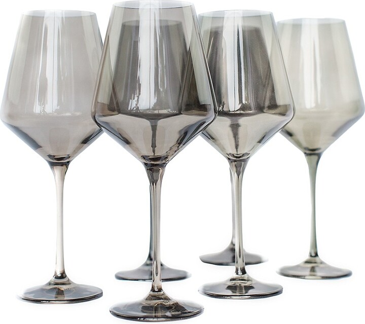 Estelle Colored Glass HandBlown Wine Glass 6Piece Set ShopStyle