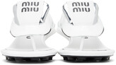 Thumbnail for your product : Miu Miu White Thong Heeled Sandals