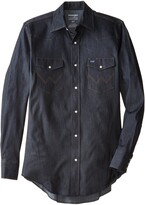 wrangler mens denim shirts