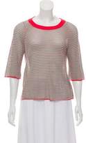 Thumbnail for your product : Zadig & Voltaire Open Knit Striped Top