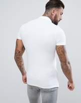 Thumbnail for your product : ASOS Design Muscle Fit Jersey Polo In White