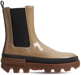 Moncler 30mm Coralyne Leather Chelsea Boots
