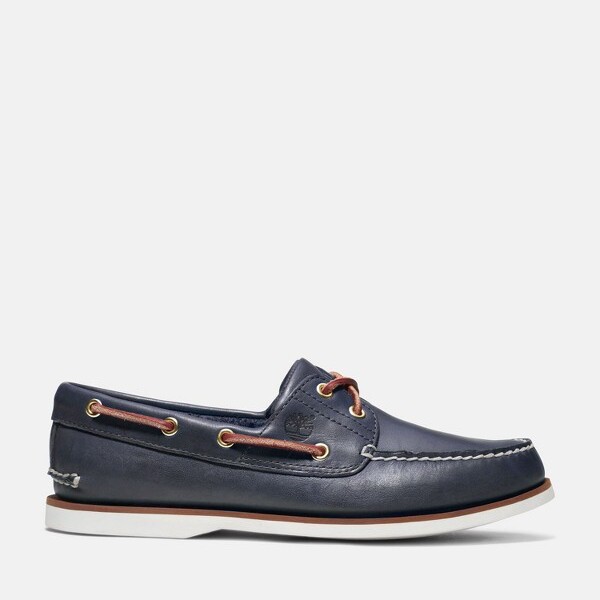 Timberland Men's Classic Two-Eye Boat Shoes, Medium Blue Full-Grain, -  ShopStyle Slip-ons & Loafers