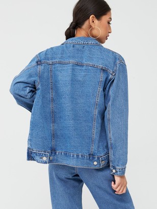 Missguided Oversized Denim Jacket - Blue