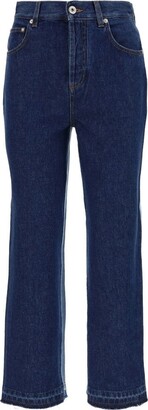 Loewe Panelled Cropped Leg Jeans