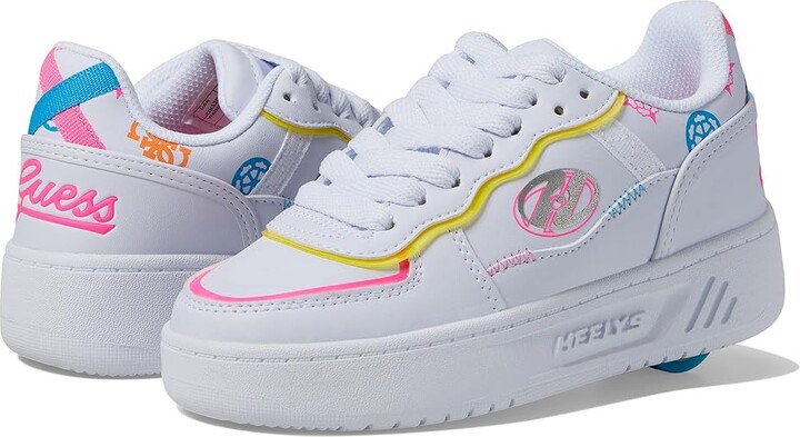 Heelys Rezerve FN Guess (Little Kid/Big Kid/Adult) Girls Shoes White/Multi : 8 Big Kid (Women's 9) M, Synthetic