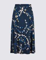 Thumbnail for your product : Marks and Spencer Printed Jersey A-Line Midi Skirt