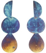 Thumbnail for your product : Annie Costello Brown Mattea Oxidized Brass Drop Earrings
