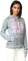 Thumbnail for your product : Freecity Broken Hearted Studded Pullover Hoodie