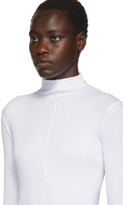 Thumbnail for your product : Helmut Lang White High Neck Rib Turtleneck