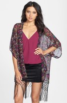 Thumbnail for your product : WAYF Floral Kimono Sleeve Cardigan