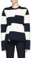 CALVIN KLEIN 205W39NYC Asymmetric stripe sweater