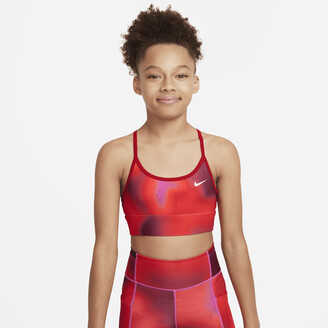 Nike Dri-FIT Indy Big Kids' (Girls') Light Support Sports Bra in Red -  ShopStyle