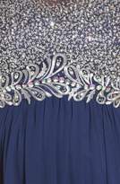 Thumbnail for your product : Decode 1.8 Beaded Illusion Bodice A-Line Gown