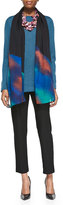 Thumbnail for your product : Eileen Fisher Printed Shibori Aura Scarf, Black