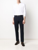 Thumbnail for your product : La Fileria For D'aniello Long Sleeve Button Collar Polo Shirt